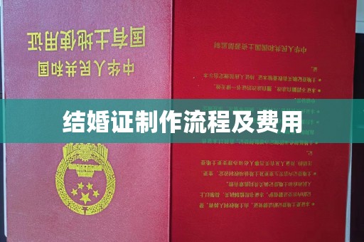 蒸湘结婚证制作流程及费用