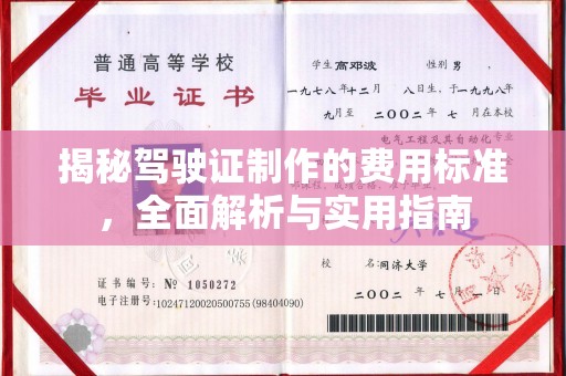 蒸湘揭秘驾驶证制作的费用标准，全面解析与实用指南
