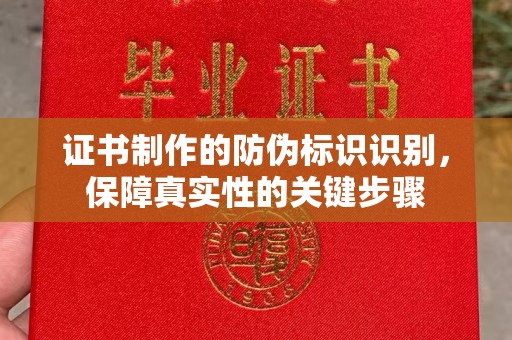 蒸湘证书制作的防伪标识识别，保障真实性的关键步骤