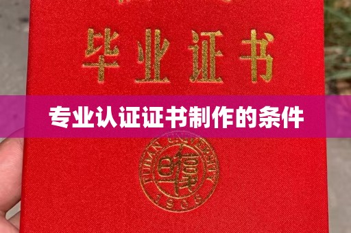 蒸湘专业认证证书制作的条件