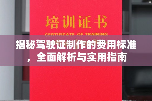 蒸湘揭秘驾驶证制作的费用标准，全面解析与实用指南