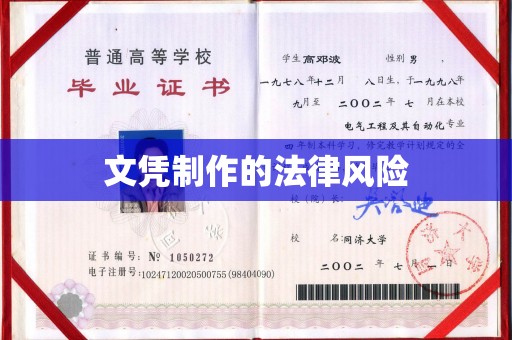 蒸湘文凭制作的法律风险