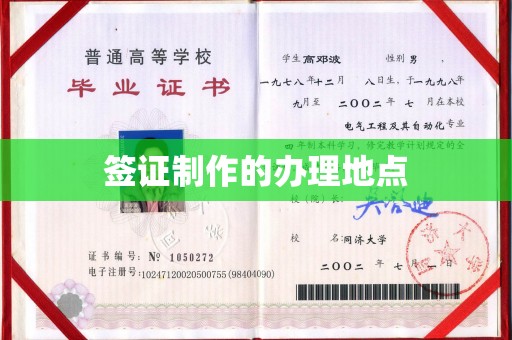 蒸湘签证制作的办理地点