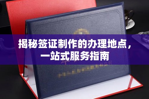 蒸湘揭秘签证制作的办理地点，一站式服务指南