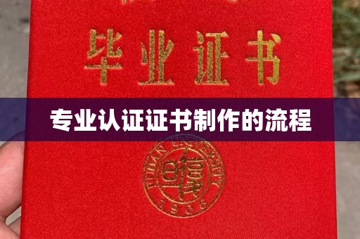 蒸湘专业认证证书制作的流程