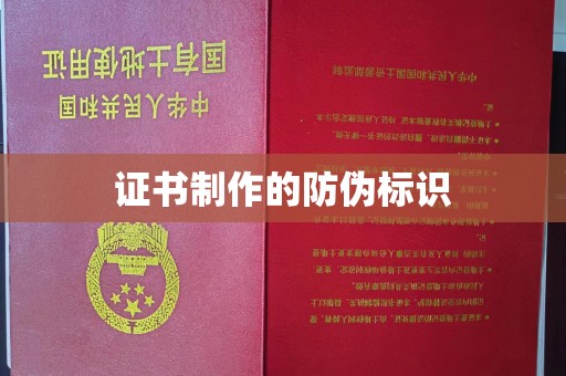 蒸湘证书制作的防伪标识